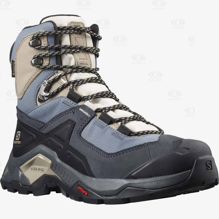 Black Salomon QUEST ELEMENT GORE-TEX Women's Hiking Shoes | US-N1561