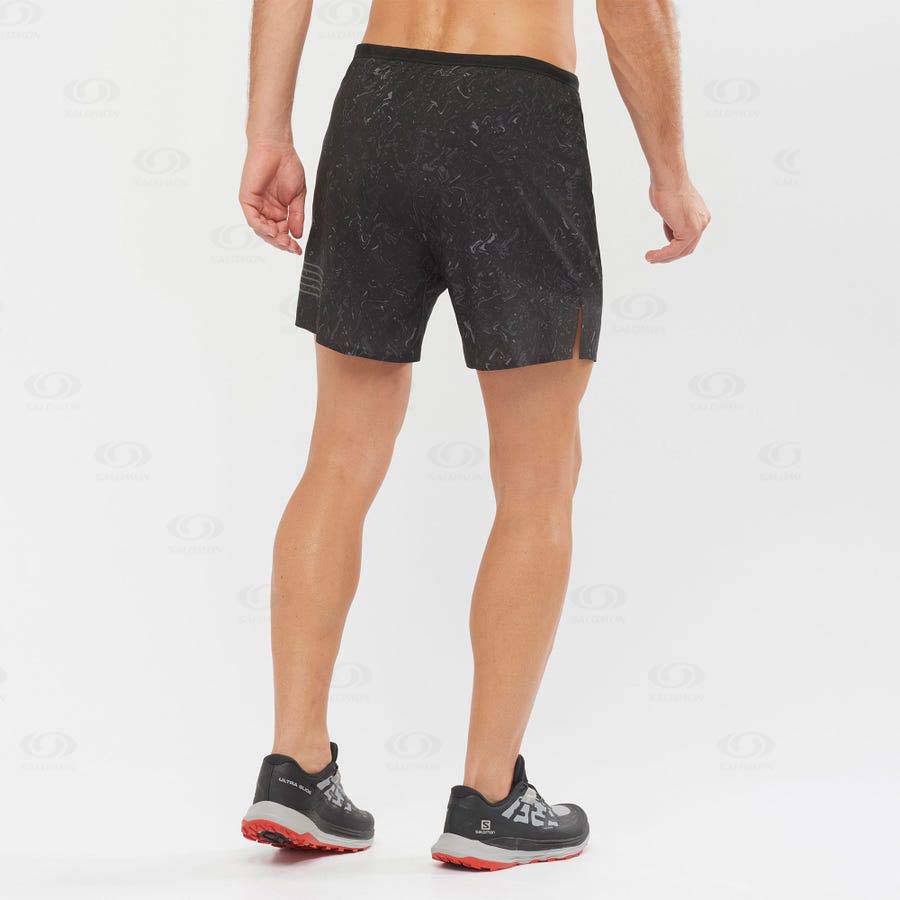 Black Salomon SENSE 5 Men's Shorts | US-L1872