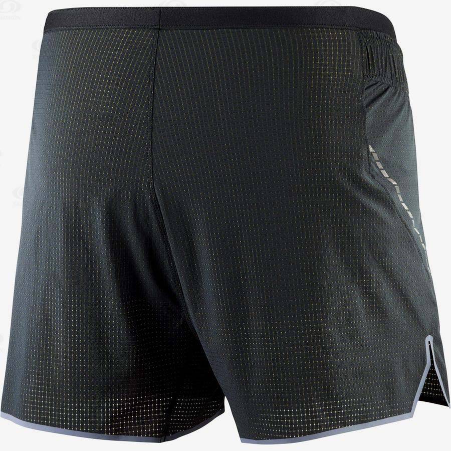 Black Salomon SENSE AERO 3'' Men's Shorts | US-M1678