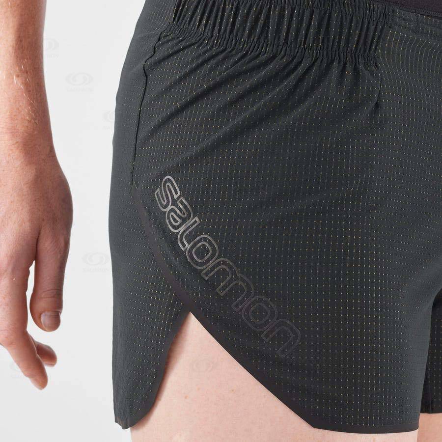 Black Salomon SENSE AERO 3'' Women's Shorts | US-L1382