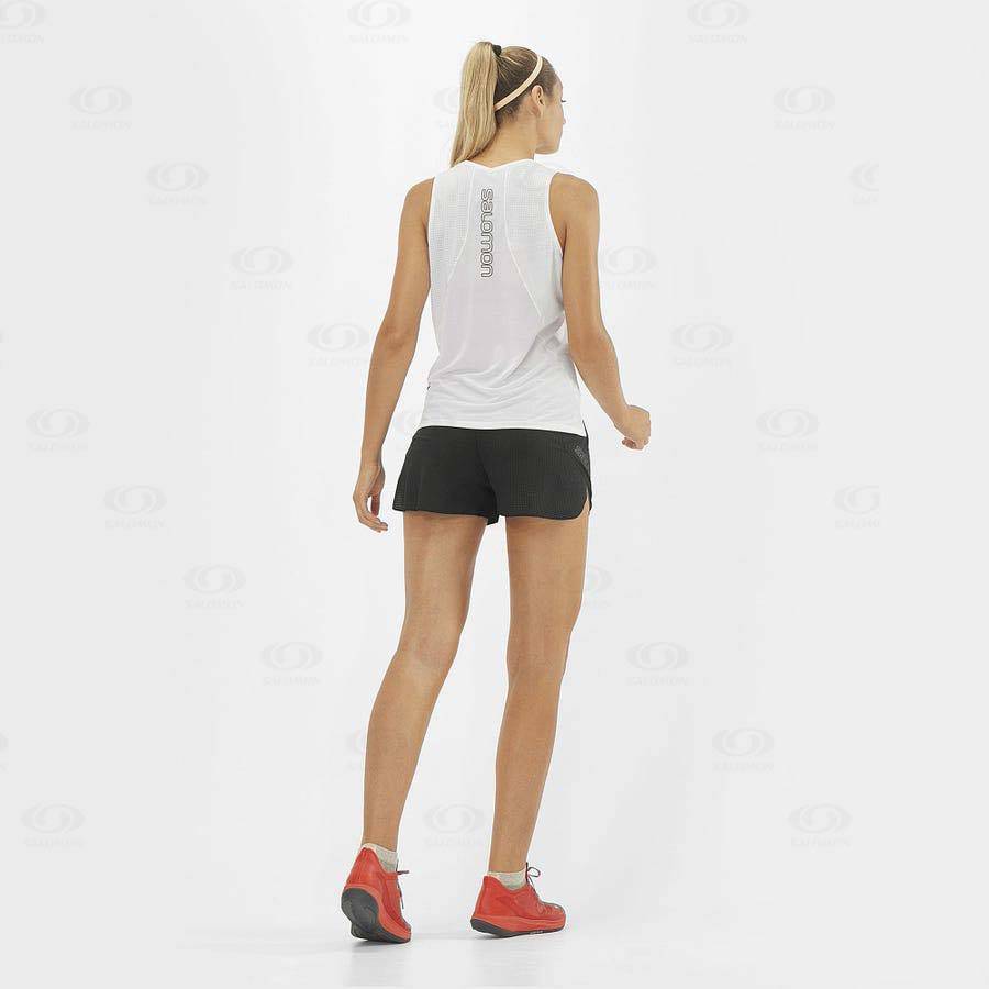 Black Salomon SENSE AERO 3'' Women's Shorts | US-L1382