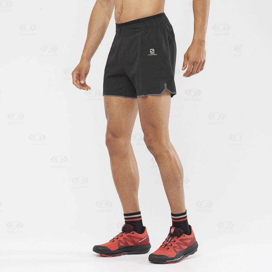 Black Salomon SENSE AERO 5'' Men's Shorts | US-M2140