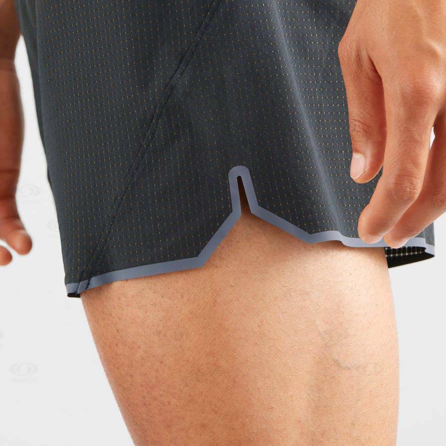 Black Salomon SENSE AERO 5'' Men's Shorts | US-M2140