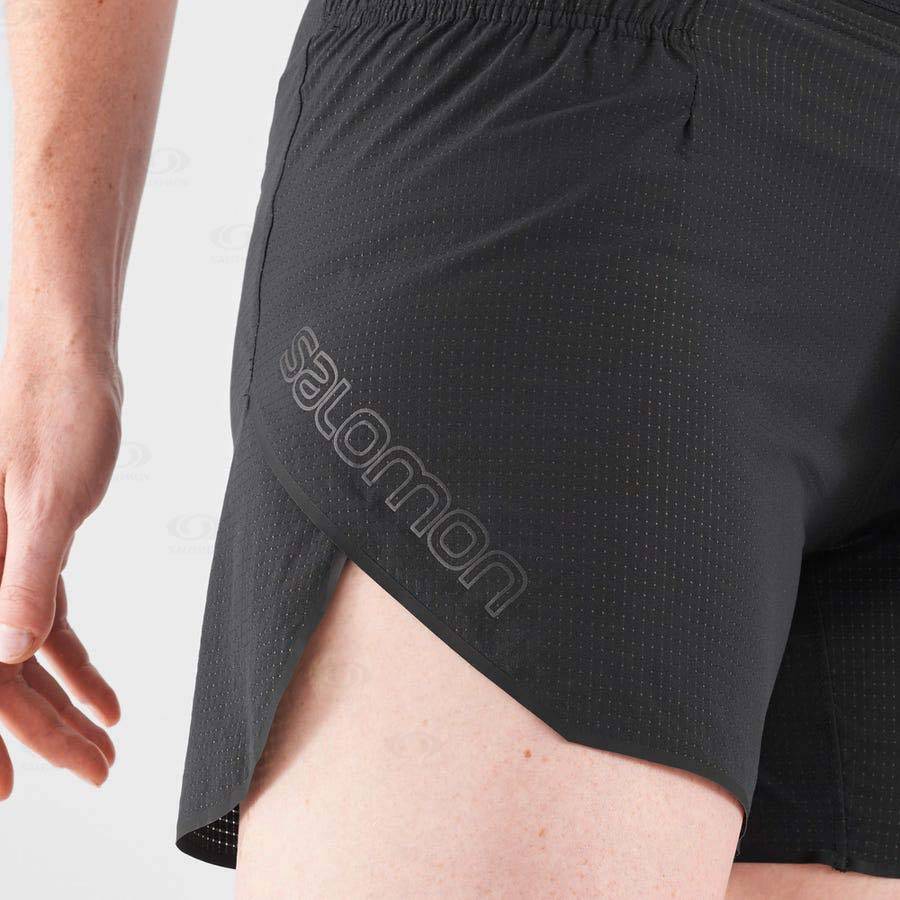 Black Salomon SENSE AERO 5'' Women's Shorts | US-A2480