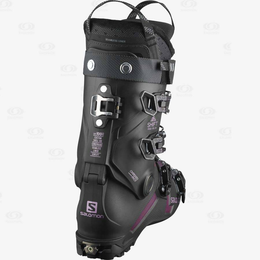 Black Salomon SHIFT PRO 90 AT Women's Ski Boots | US-A2151