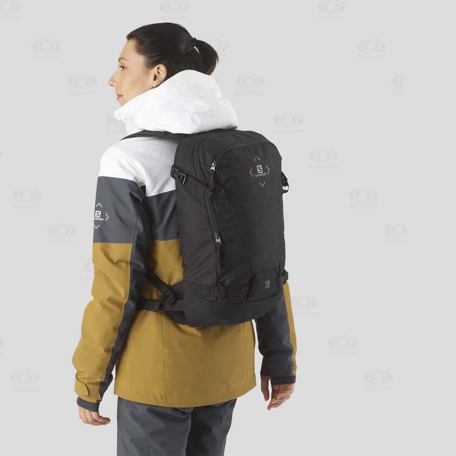 Black Salomon SIDE 18 Women's Backpacks | US-L2488