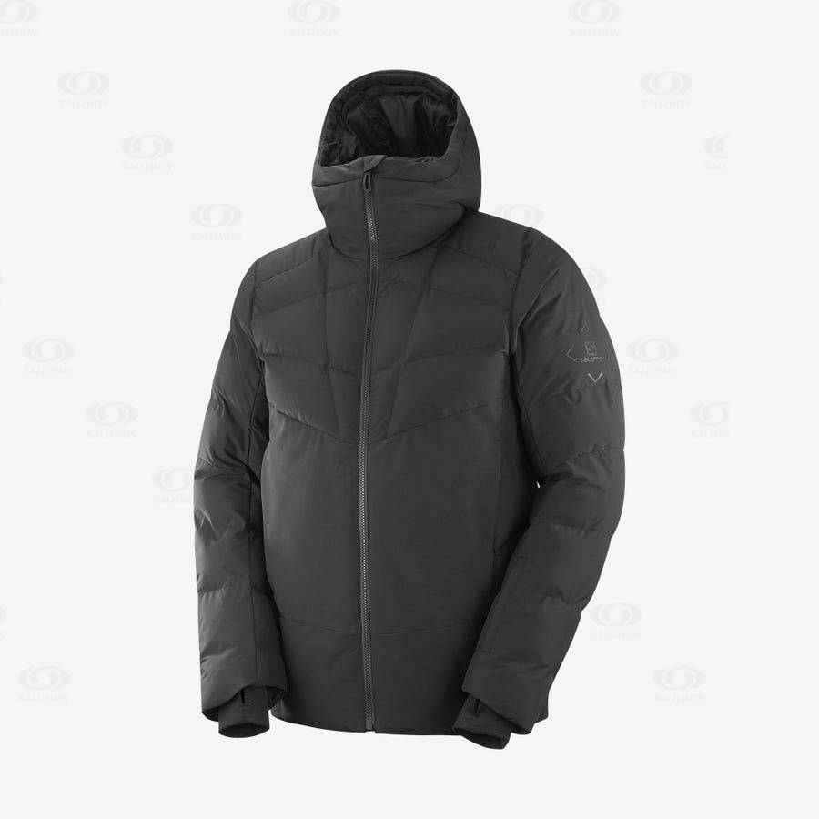 Black Salomon SNOWSHELTER Men\'s Ski Jackets | US-L1690