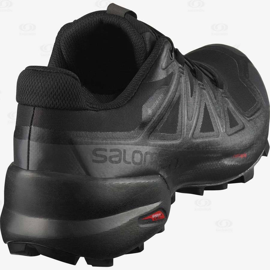 Black Salomon SPEEDCROSS 5 GORE-TEX Men's Trail Running Shoes | US-O1539