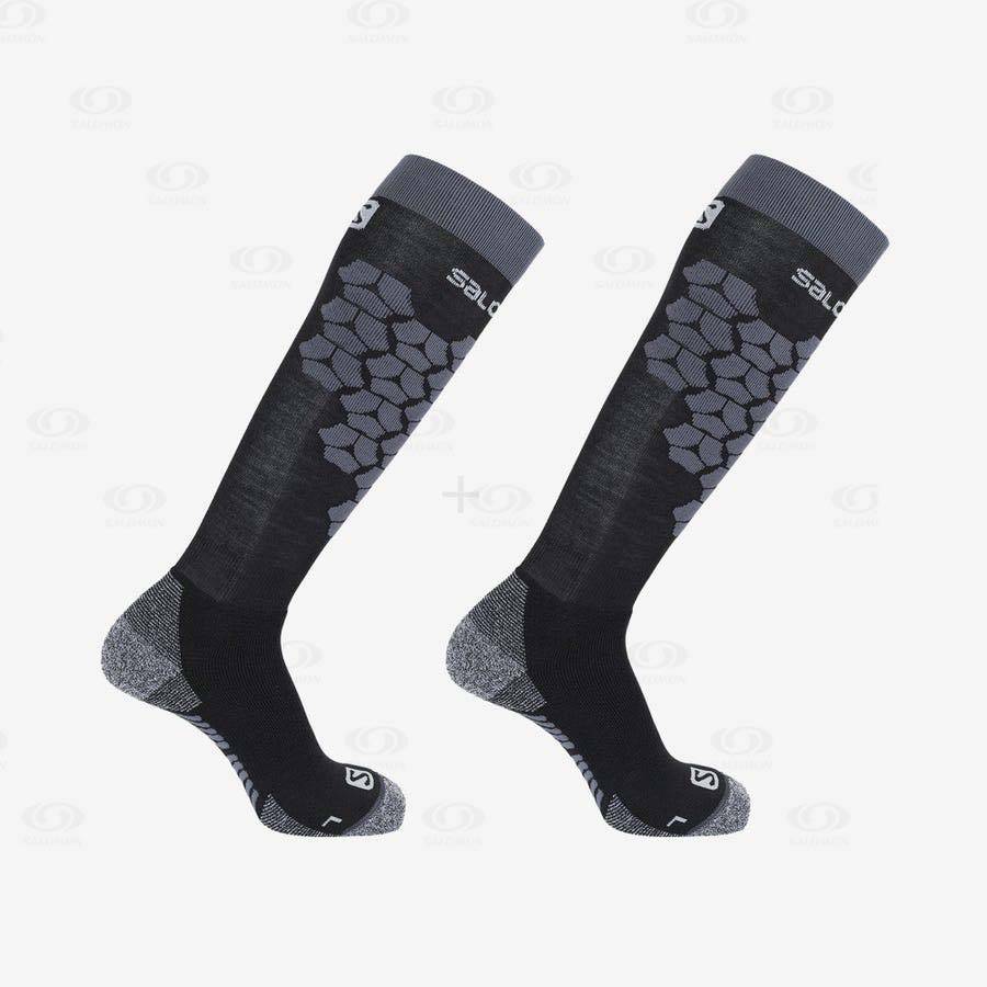 Black Salomon S/ACCESS 2-PACK Women's Socks | US-M1034