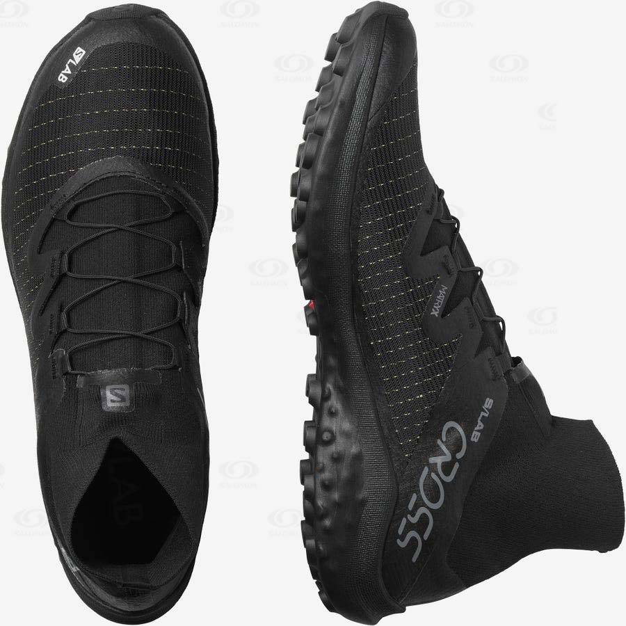 Black Salomon S/LAB CROSS Men's Trail Running Shoes | US-O1663