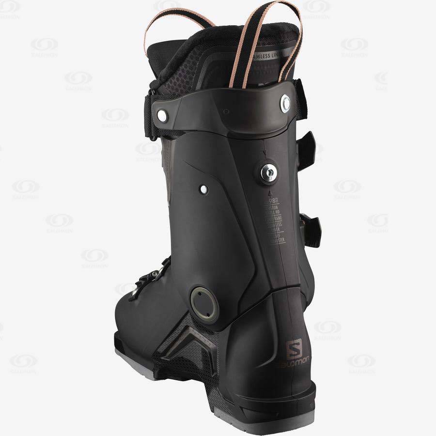 Black Salomon S/MAX 100 Women's Ski Boots | US-M1573