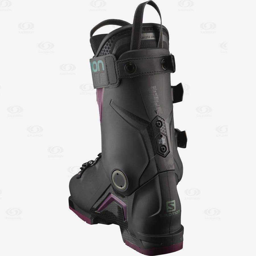 Black Salomon S/MAX 120 Women's Ski Boots | US-A1157