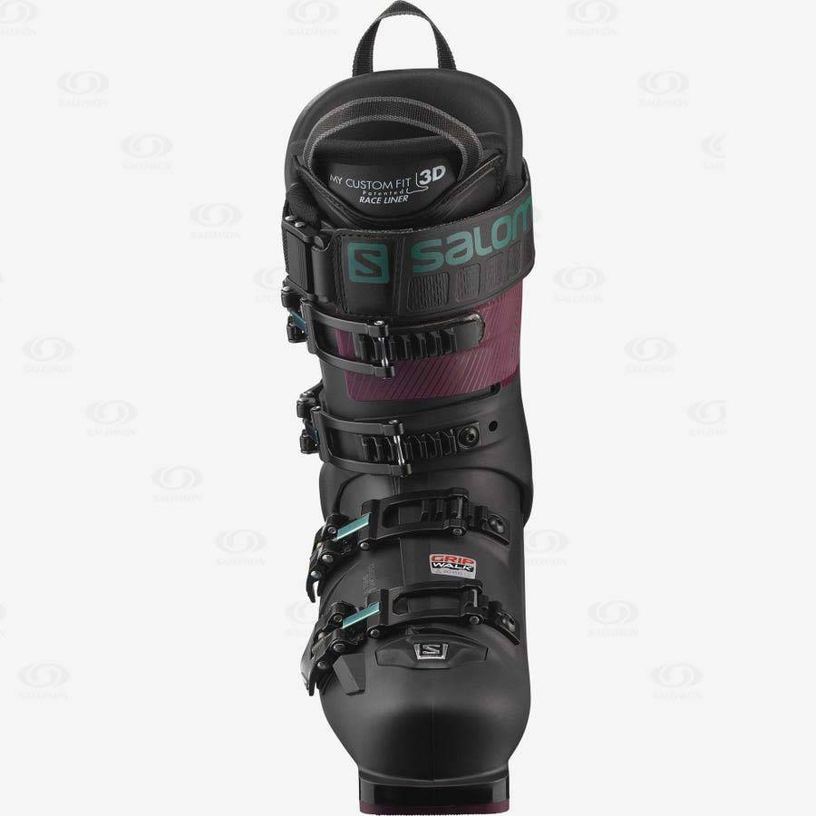 Black Salomon S/MAX 120 Women's Ski Boots | US-A1157