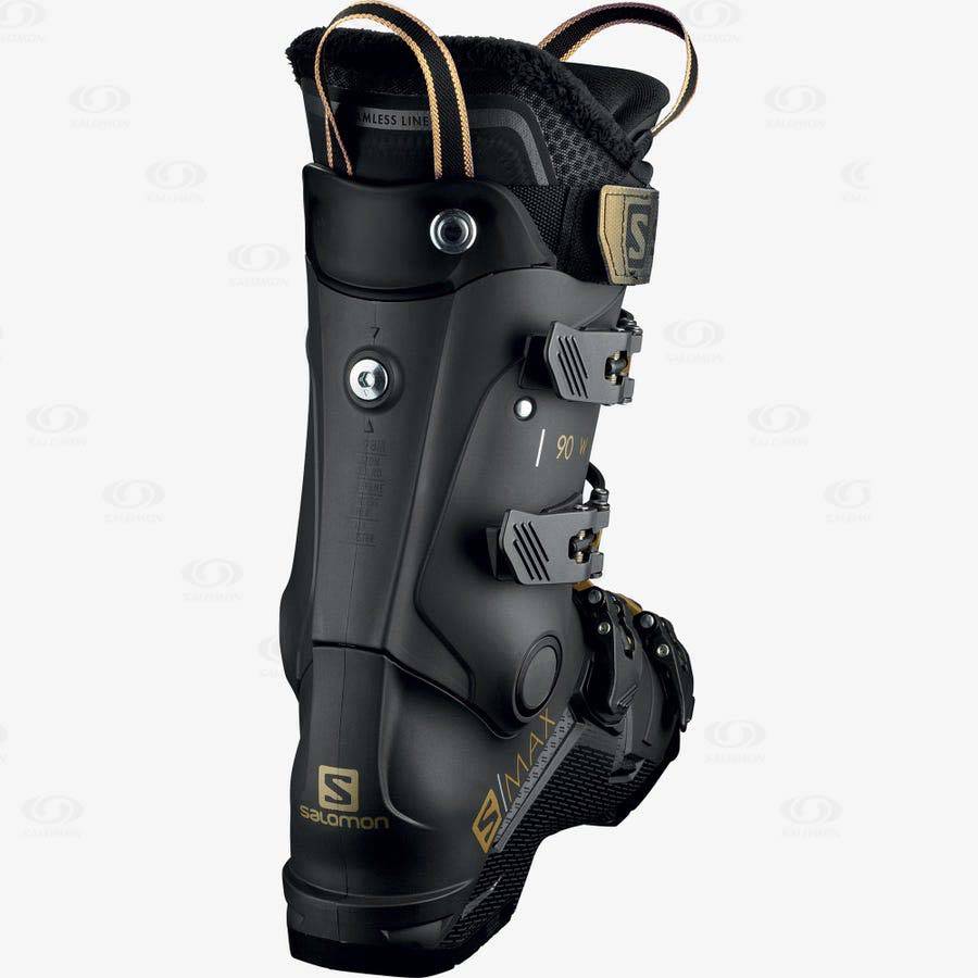 Black Salomon S/MAX 90 Women's Ski Boots | US-wO1924