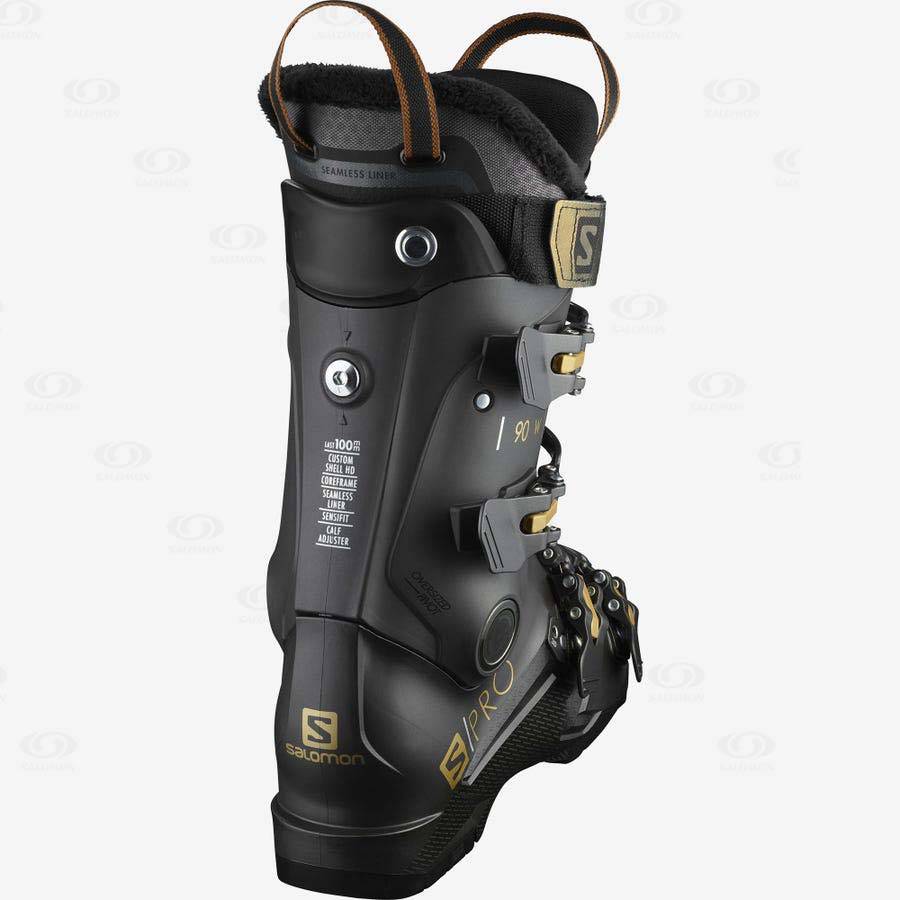 Black Salomon S/PRO 90 Women's Ski Boots | US-W1520