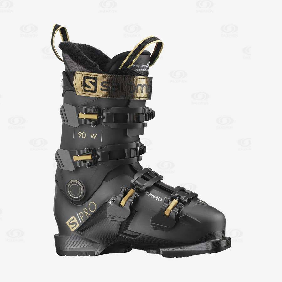 Black Salomon S/PRO 90 Women\'s Ski Boots | US-W1520