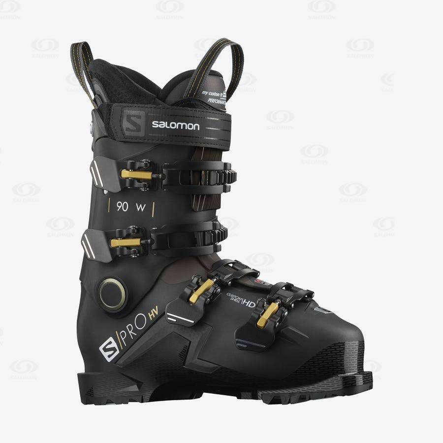 Black Salomon S/PRO HV 90 Women\'s Ski Boots | US-S2185