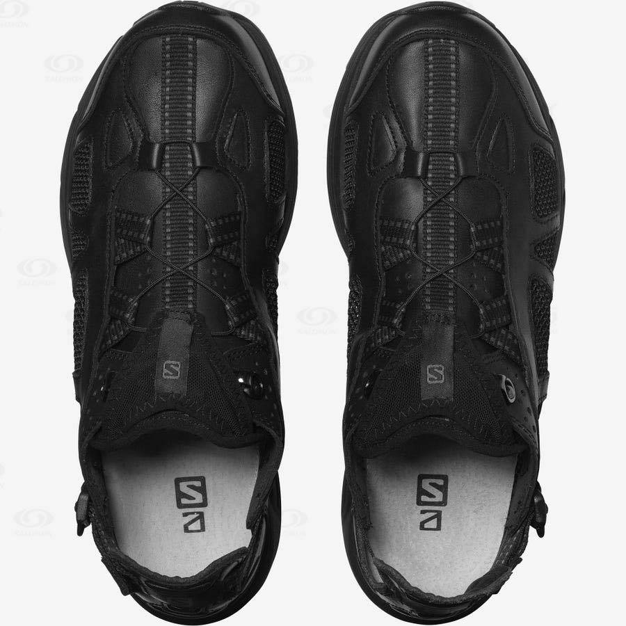 Black Salomon TECHSONIC LEATHER ADVANCED Women's Sneakers | US-O2594