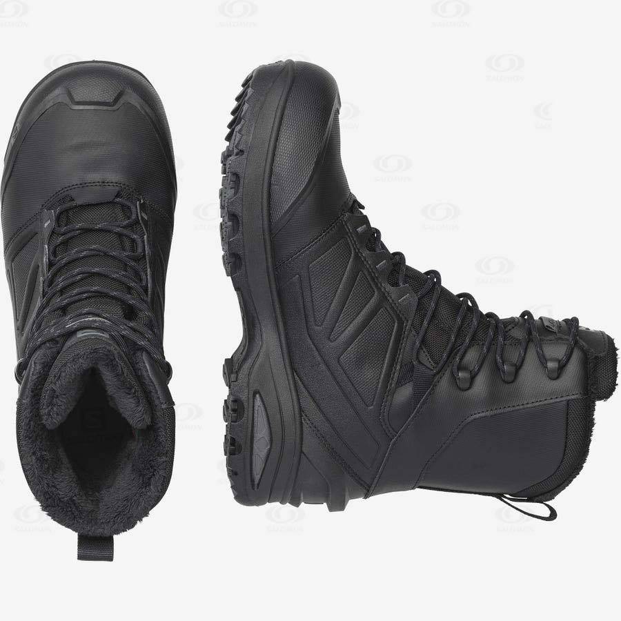 Black Salomon TOUNDRA FORCES CLIMASALOMON™ Women's Waterproof Boots | US-A1542