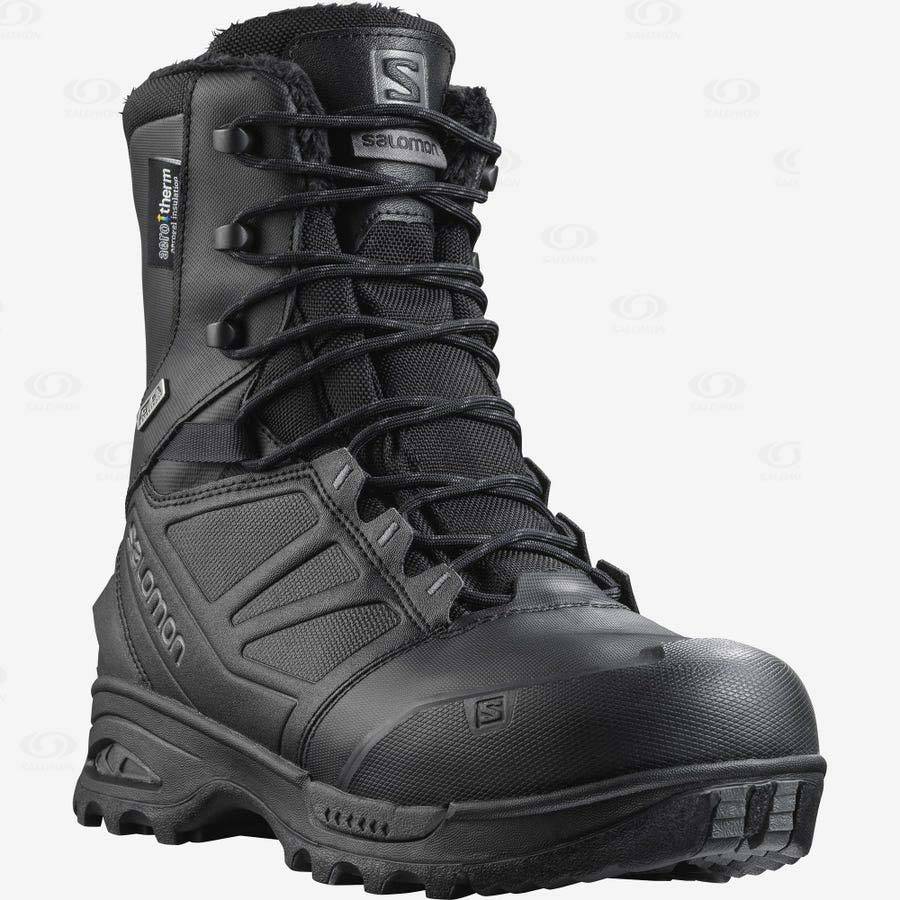 Black Salomon TOUNDRA FORCES CLIMASALOMON™ WATERPROOF Women's Forces Boots | US-M1475