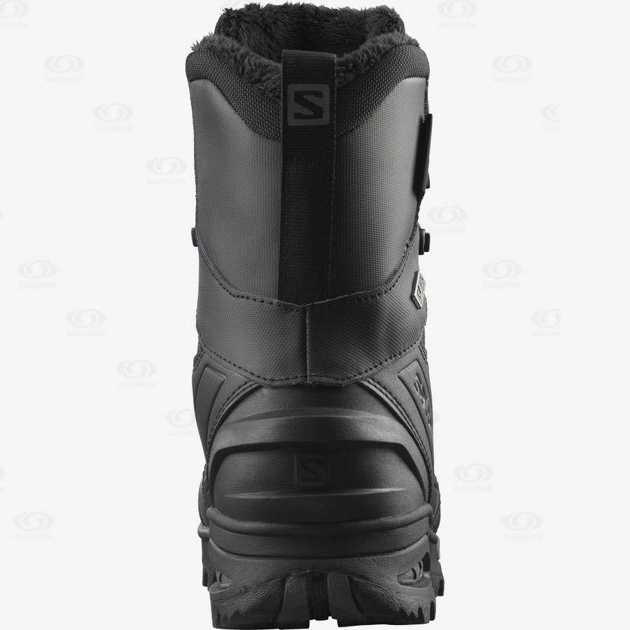 Black Salomon TOUNDRA PRO CLIMASALOMON™ WATERPROOF Men's Winter Boots | US-O2596