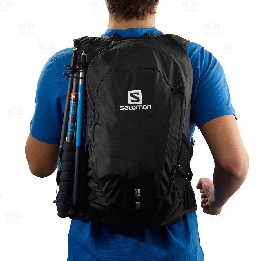 Black Salomon TRAILBLAZER 20 Men's Backpacks | US-M2238