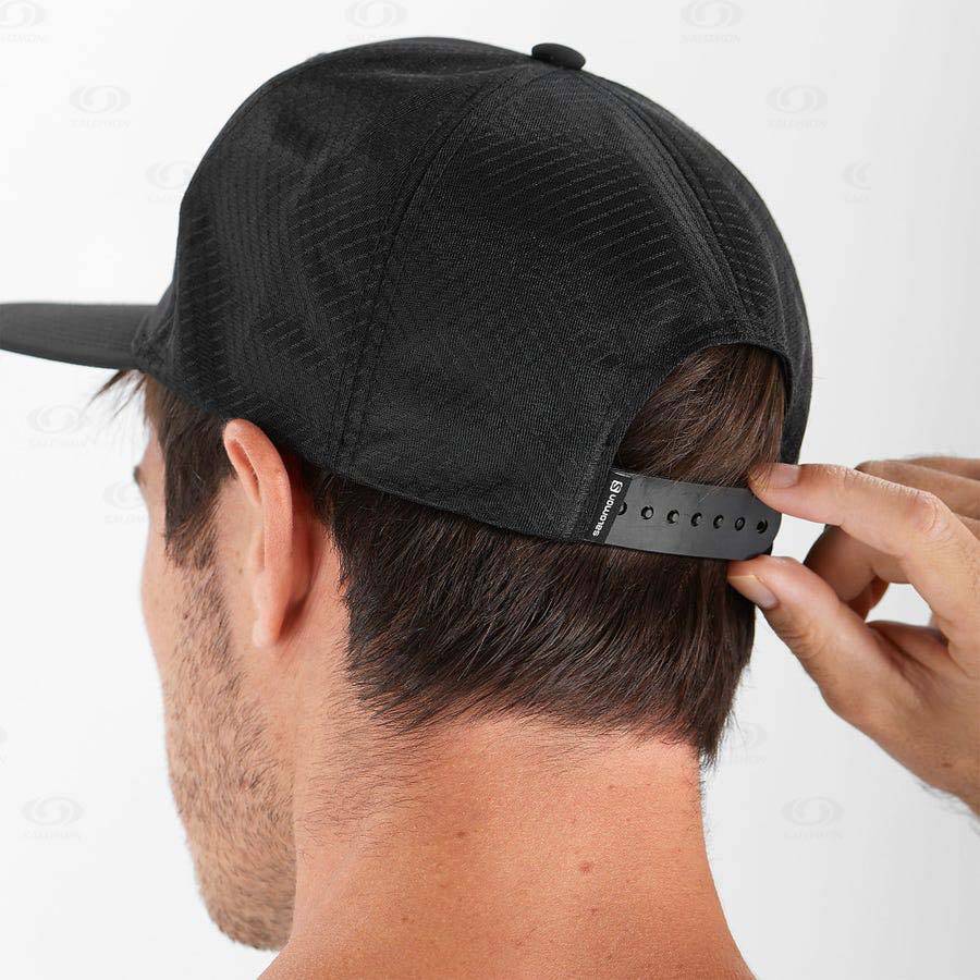 Black Salomon TRUCKER Men's Hats | US-L2439