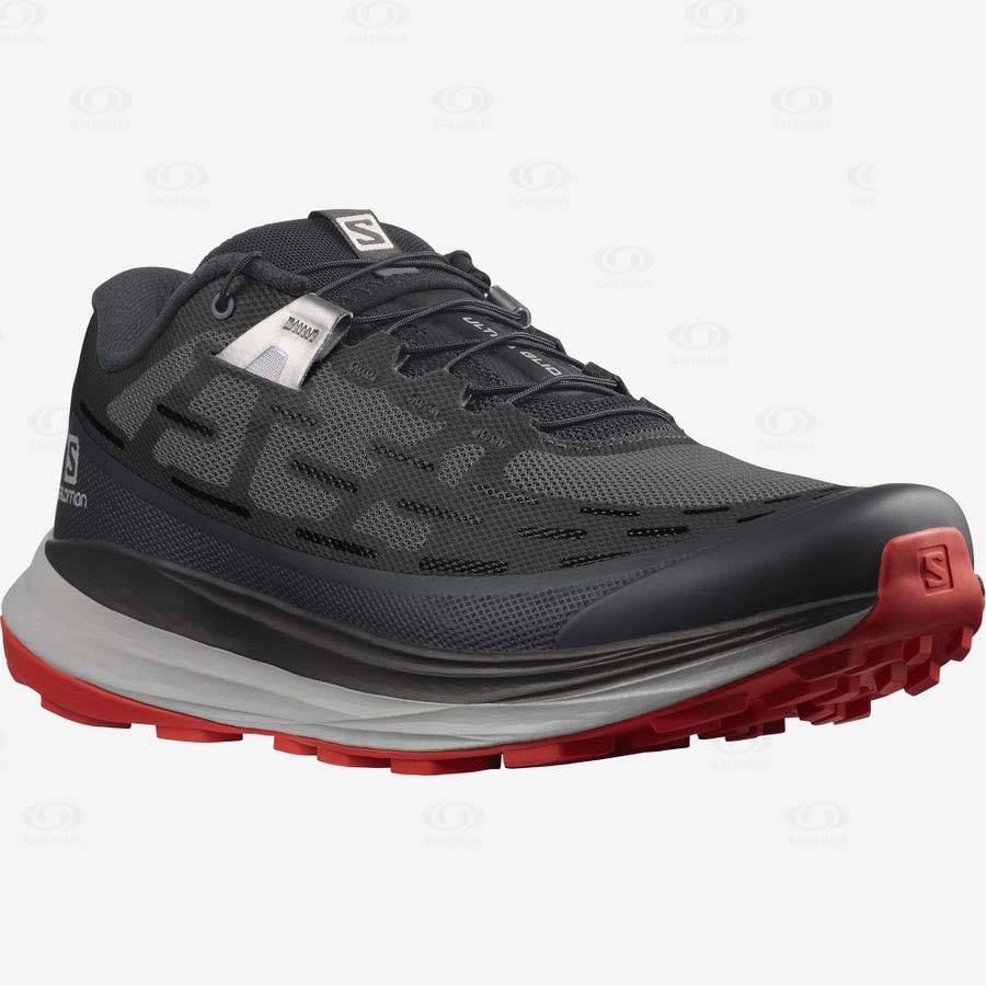 Black Salomon ULTRA GLIDE Men's Trail Running Shoes | US-S1618