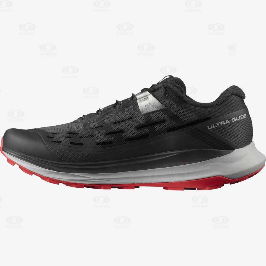 Black Salomon ULTRA GLIDE Men's Trail Running Shoes | US-S1618