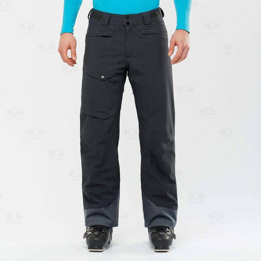 Black Salomon UNTRACKED Men's Ski Pants | US-N1036