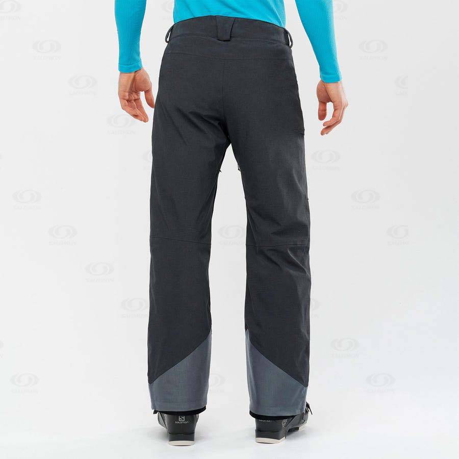 Black Salomon UNTRACKED Men's Ski Pants | US-N1036