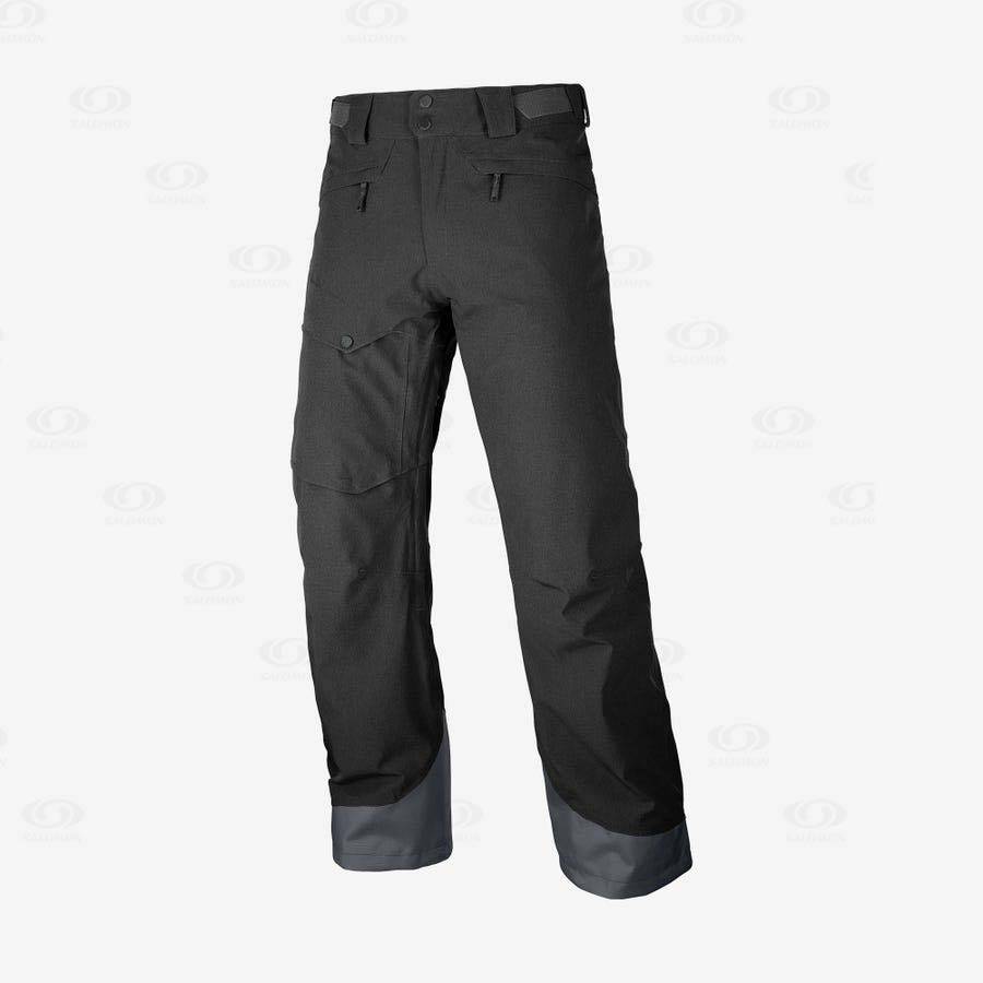 Black Salomon UNTRACKED Men\'s Ski Pants | US-N1036