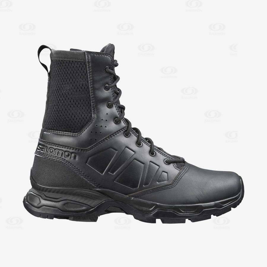 Black Salomon URBAN JUNGLE ULTRA SIDE ZIP Men\'s Forces Boots | US-W1310