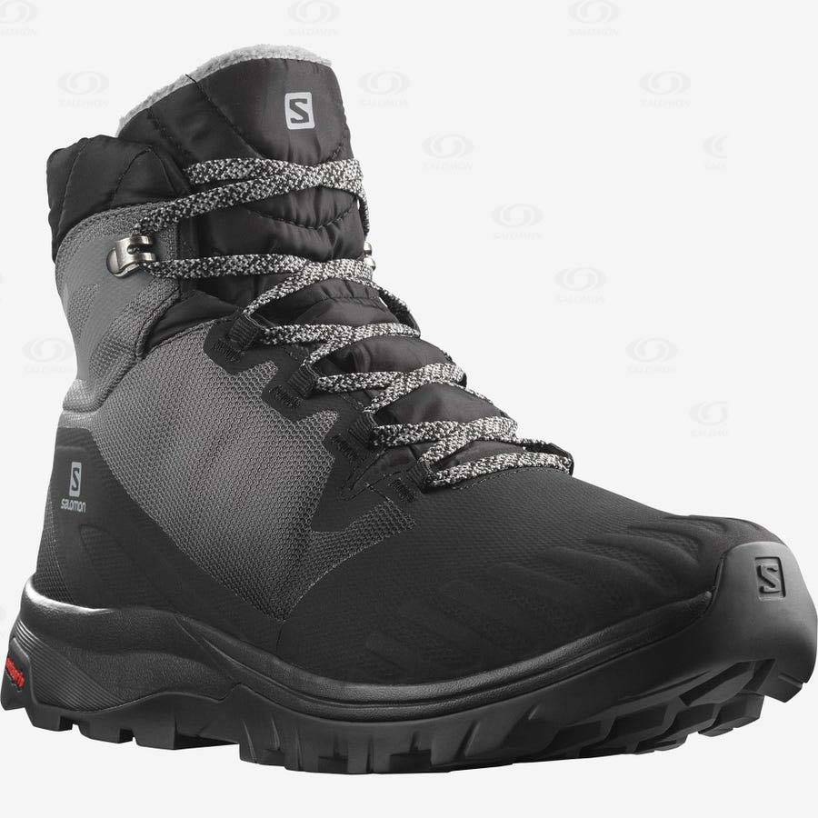 Black Salomon VAYA BLAZE THINSULATE™ CLIMASALOMON™ Women's Waterproof Boots | US-L2033