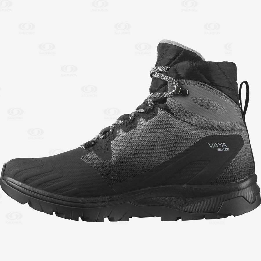 Black Salomon VAYA BLAZE THINSULATE™ CLIMASALOMON™ Women's Waterproof Boots | US-L2033