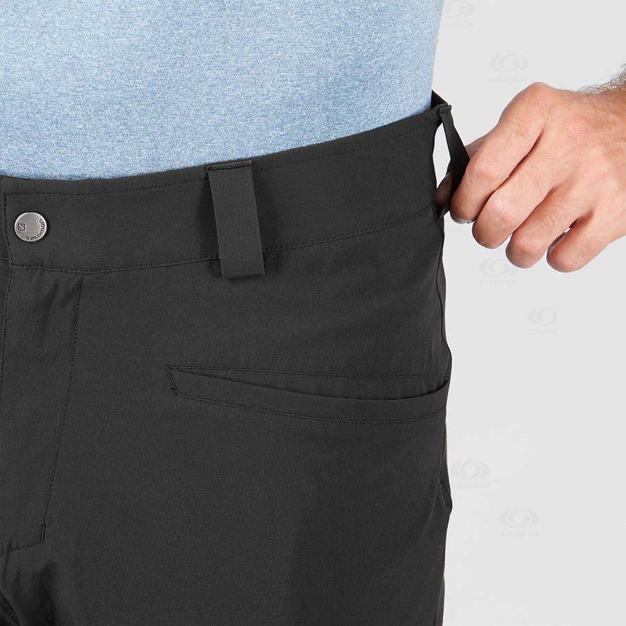 Black Salomon WAYFARER Men's Shorts | US-M1377