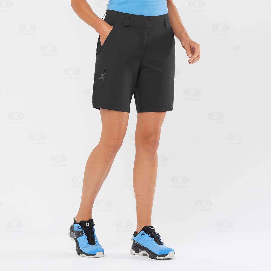 Black Salomon WAYFARER Women's Shorts | US-L1774