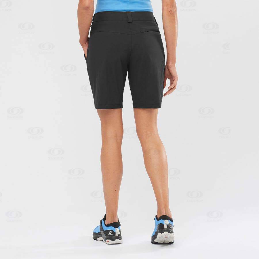 Black Salomon WAYFARER Women's Shorts | US-L1774