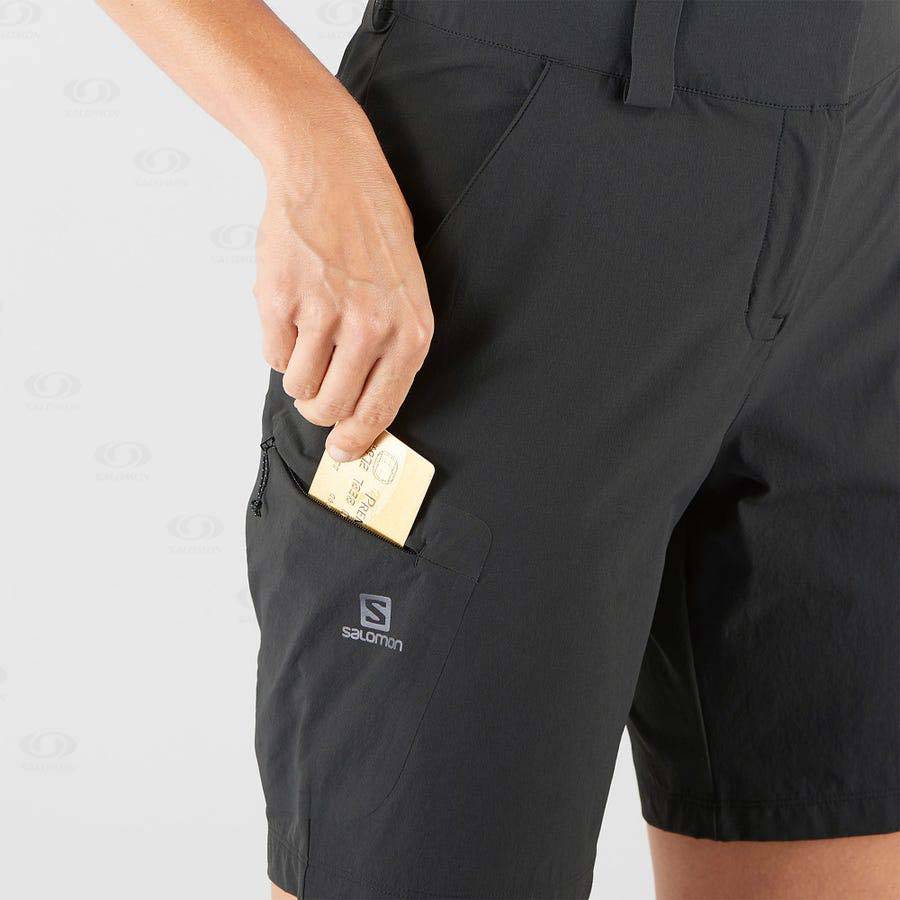 Black Salomon WAYFARER Women's Shorts | US-L1774