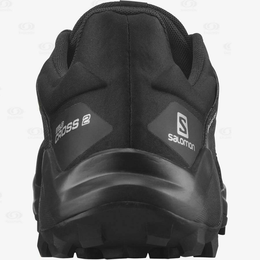 Black Salomon WILDCROSS 2 GORE-TEX Men's Waterproof Shoes | US-N1638