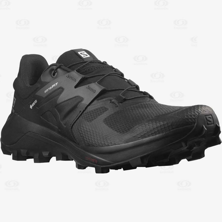 Black Salomon WILDCROSS 2 GORE-TEX Men's Trail Running Shoes | US-O1553