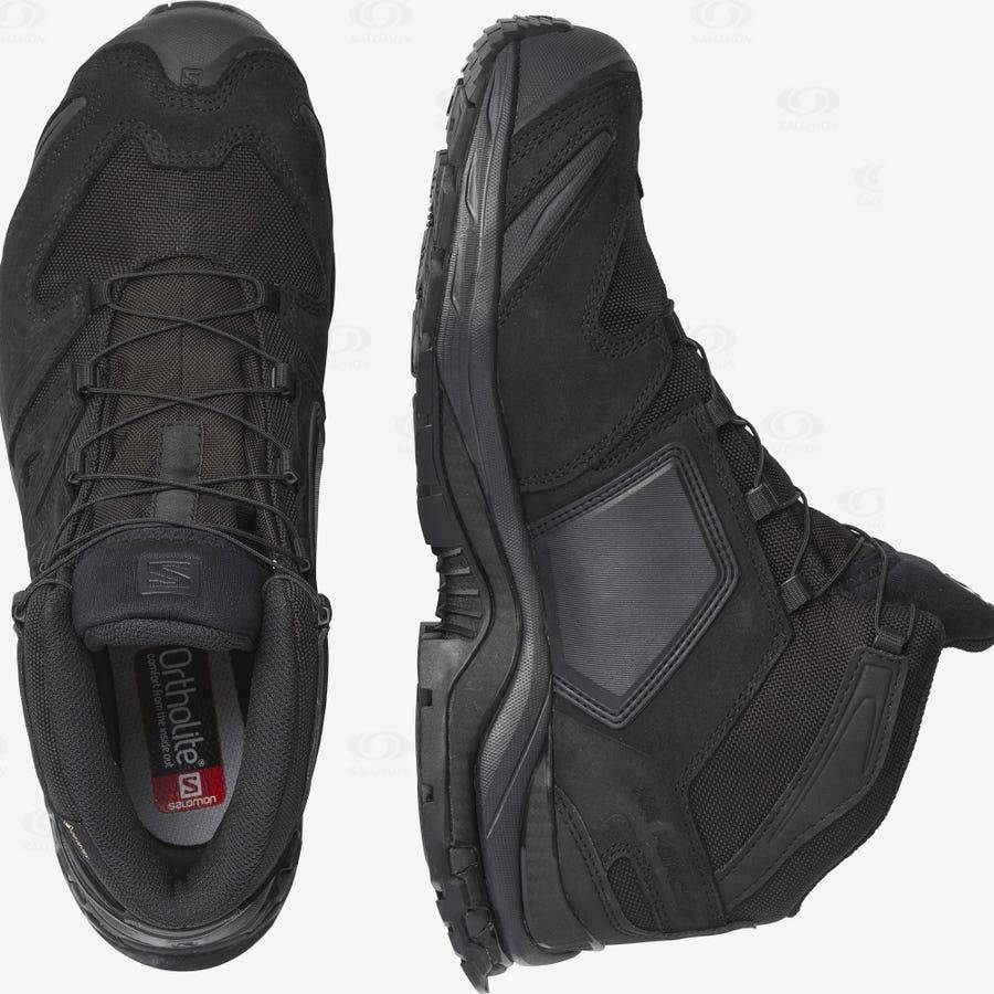 Black Salomon XA FORCES MID GORE-TEX EN Men's Forces Boots | US-A2592