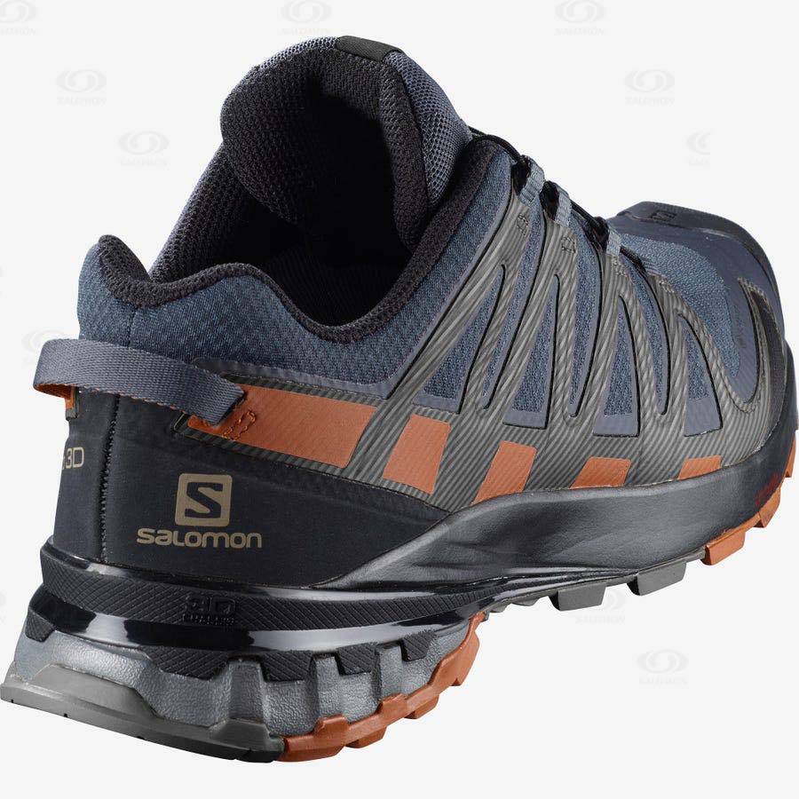 Black Salomon XA PRO 3D V8 GORE-TEX WIDE Men's Trail Running Shoes | US-A1787