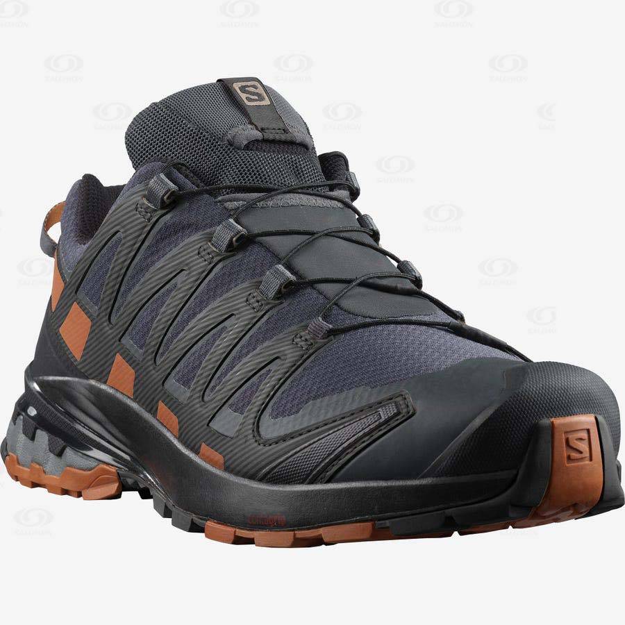 Black Salomon XA PRO 3D V8 GORE-TEX WIDE Men's Trail Running Shoes | US-A1787