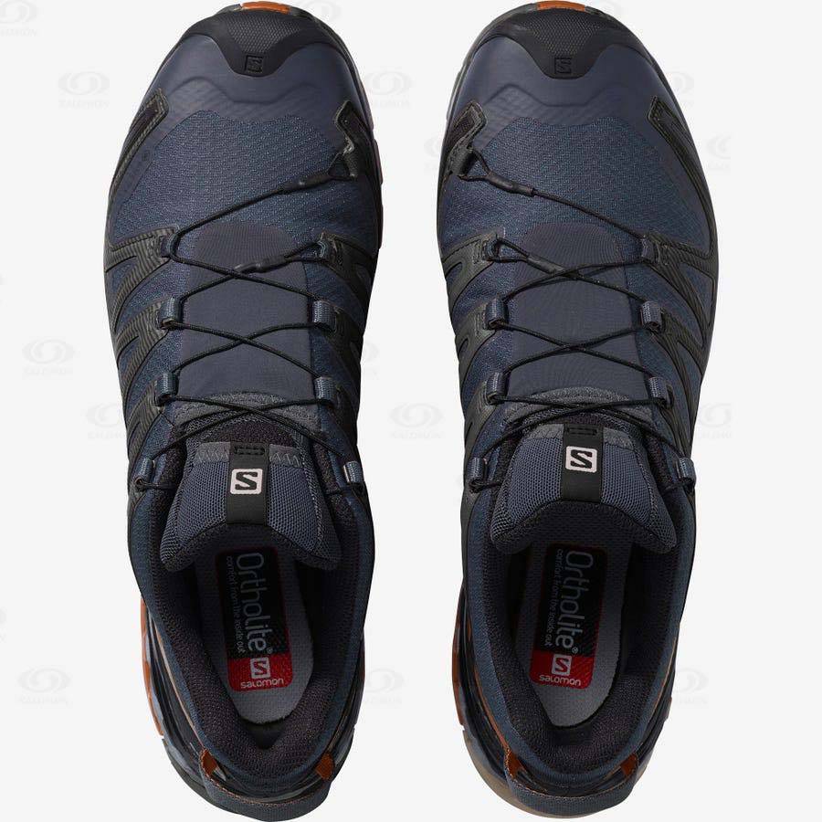 Black Salomon XA PRO 3D V8 GORE-TEX WIDE Men's Waterproof Shoes | US-N1715