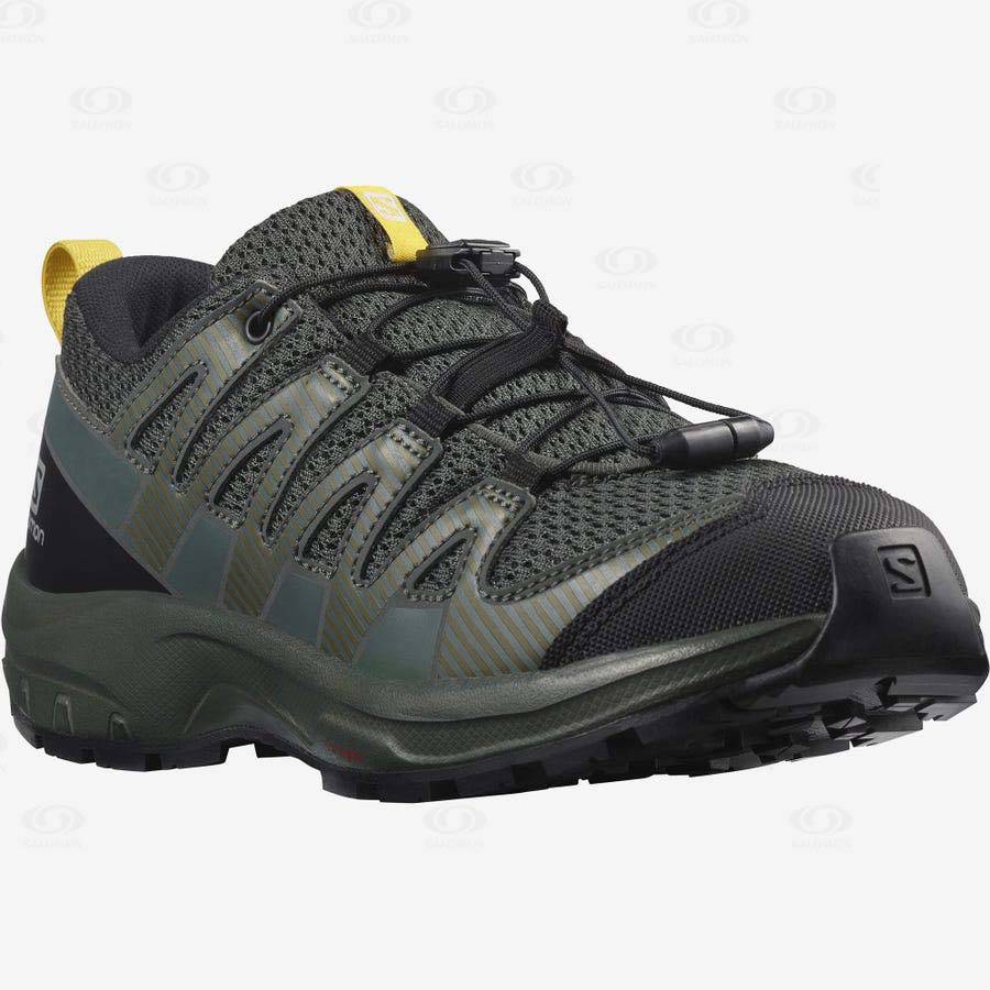 Black Salomon XA PRO V8 kids Hiking Shoes | US-S1604