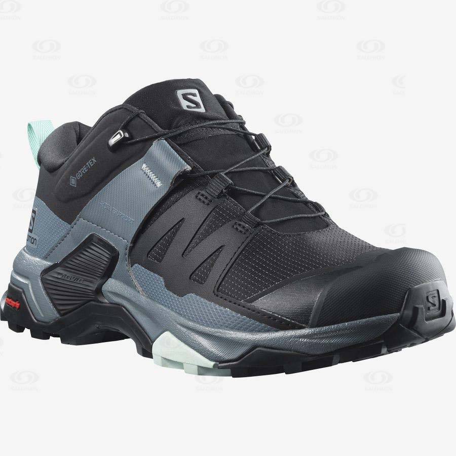 Black Salomon X ULTRA 4 GORE-TEX Women's Hiking Shoes | US-O1698