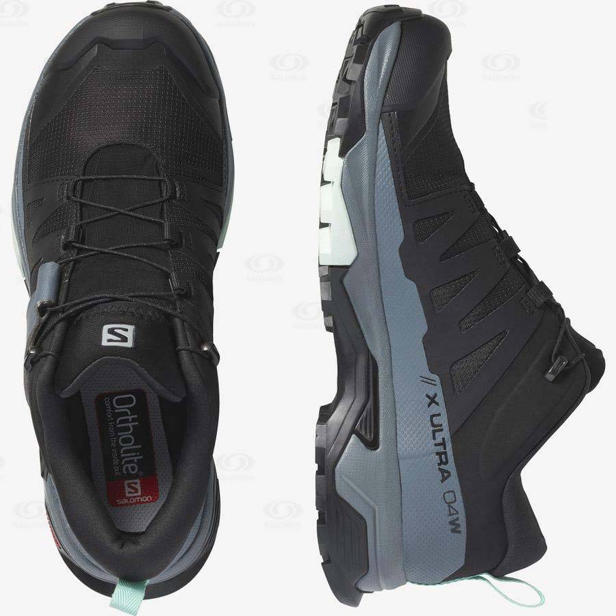 Black Salomon X ULTRA 4 GORE-TEX Women's Hiking Shoes | US-O1698