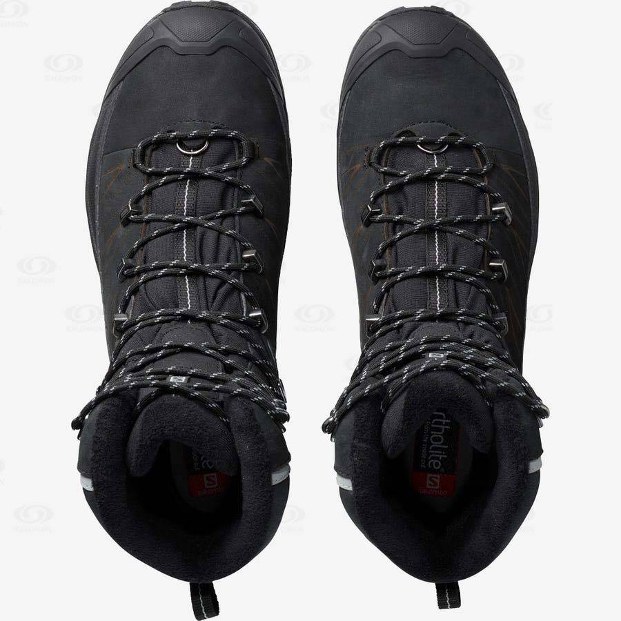 Black Salomon X ULTRA WINTER CLIMASALOMON™ 2 Men's Waterproof Boots | US-L1767