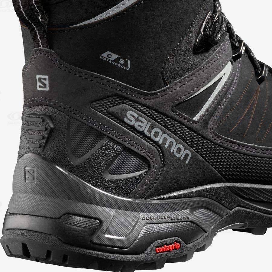 Black Salomon X ULTRA WINTER CLIMASALOMON™ 2 Men's Waterproof Boots | US-L1767